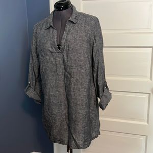 Tahari linen pullover tunic sz 1x-XL